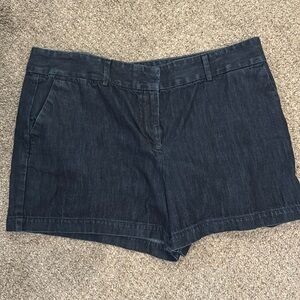 Dark Denim Loft Shorts